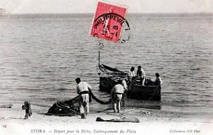 Stora - Depart pour la Peche - 1907